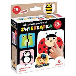 UKŁADAM POŁÓWKI ZWIERZĄTKA PUZZLE UKŁADANKI CZUCZU 18M+ II GATUNEK