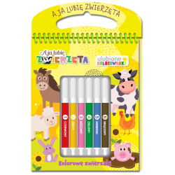 A JA LUBIĘ ZWIERZĘTA. KOLOROWE ZWIERZAKI. ULUBIONE KOLOROWANKI
