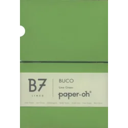 NOTATNIK W LINIĘ PAPER OH ZIELONY B7