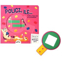 POLICZ ILE... KOTKÓW BAWI SIĘ PRZYSMAKAMI. KSIĄŻKA Z MAGICZNĄ LUPĄ