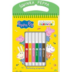 ŚWINKA PEPPA. KOCHAMY PRZYRODĘ. ULUBIONE KOLOROWANKI II GATUNEK