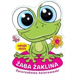 ŻABA ŻAKLINA. ZWIERZAKOWE KOLOROWANKI Z NAKLEJKAMI