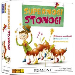 SUPERNOGI STONOGI RODZINNA GRA PLANSZOWA 4+