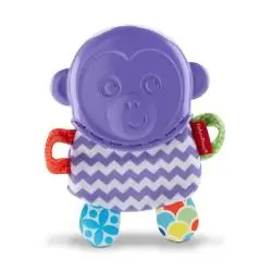 FISHER-PRICE MAŁPKA GRYZAK SILIKONOWY PACYNKA SZELSZCZĄCA 3M+