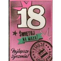 KARNET OKOLICZNOŚCIOWY 18 ŚWIĘTUJ NA MAXA!