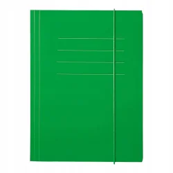 TECZKA Z GUMKĄ ZIELONA A4