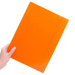 TECZKA Z GUMKĄ POMARAŃCZOWA A4