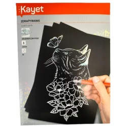ZDRAPYWANKI OBRAZKI DO ZDRAPYWANIA 6 ARKUSZY KAYET
