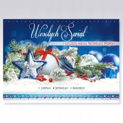 KARNET ŚWIĄTECZNY WESOŁYCH ŚWIĄT BOŻEGO NARODZENIA LAURKA PRZESTRZENNA