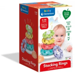 KOLOROWA WIEŻA SORTER PIRAMIDKA CLEMENTONI 6M+ II GATUNEK