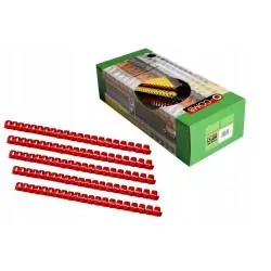 GRZBIETY DO BINDOWANIA CZERWONE 6MM 50SZT.