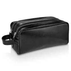 KOSMETYCZKA MĘSKA SKÓRZANA CZARNA BETLEWSKI