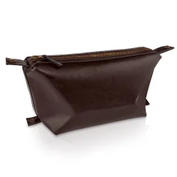 KOSMETYCZKA SKÓRZANA BRĄZOWA BETLEWSKI