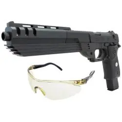 PISTOLET ZABAWKOWY A148 Z OKULARAMI OCHRONNYMI
