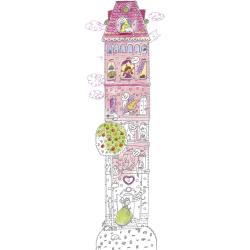 KOLOROMIARKA XXL KAMIENICZKA KSIĘŻNICZEK 160X40 CM – MIARKA WZROSTU DO KOLOROWANIA