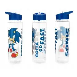 BIDON SONIC THE HEDGEHOG BIDON 700 ML – LICENCJONOWANA BUTELKA NA NAPOJE ZE SŁOMKĄ