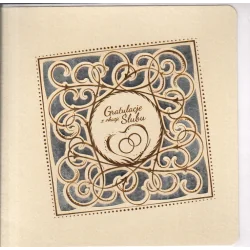 KARNET GRATULACJE Z OKAZJI ŚLUBU Z KOPERTĄ