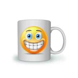 KUBEK CERAMICZNY EMOTIKONA SMILE 330ML