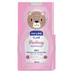 ŻEL PIANKOWY DLA DZIECI 3W1 CIAŁO WŁOSY TWARZ 350ML ON LINE LE PETIT