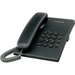 TELEFON STACJONARNY PANASONIC KX-TS500PDB Z FUNKCJĄ REDIAL