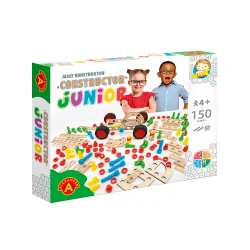 MAŁY KONSTRUKTOR JUNIOR – KLOCKI KONSTRUKCYJNE 150 ELEMENTÓW 4+