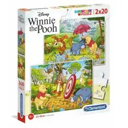 PUZZLE DISNEY KUBUŚ PUCHATEK 2X20 ELEMENTÓW CLEMENTONI 3+
