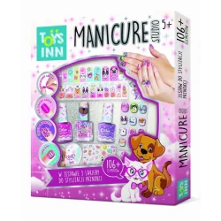ZESTAW MANICURE DLA DZIECI 3 LAKIERY – STUDIO PETS STNUX 5+
