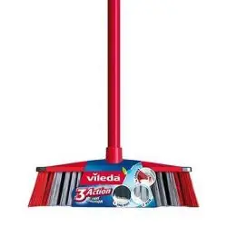 SZCZOTKA DO ZAMIATANIA Z DRĄŻKIEM 130 CM CZERWONA VILEDA 3ACTION