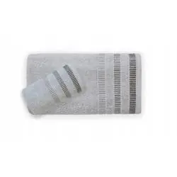 RĘCZNIK BAWEŁNIANY 50X90 SZARY/SREBRNY Z CERTYFIKATEM OEKO-TEX SAGITTA FARO