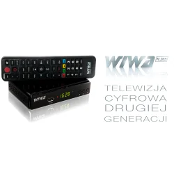 TUNER NAZIEMNEJ TELEWIZJI CYFROWEJ WIWA H.265 DVB-T/T2 PVR USB HDMI