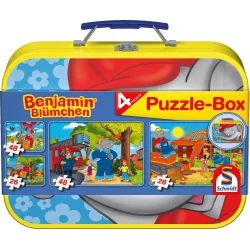 PUZZLE SŁOŃ BENJAMIN W WALIZCE – 2x26 + 2x48 ELEMENTÓW 3+
