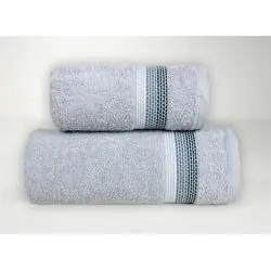 RĘCZNIK BAWEŁNIANY GRENO OMBRE 50x90 JASNY POPIEL CERTYFIKAT OEKO-TEX