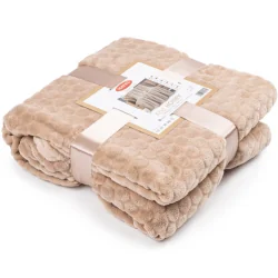 MIĘKKI KOC HONEY 150 X 200 CM BEŻOWY MATEX