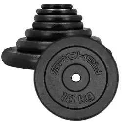 OBCIĄŻENIE ŻELIWNE 10 KG TALERZ NA HANTLE SZTANGE 29 MM SPOKEY SINIS