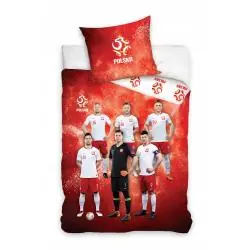 KOMPLET POŚCIELI BAWEŁNIANEJ PZPN REPREZENTACJA POLSKI 160 X 200 CM