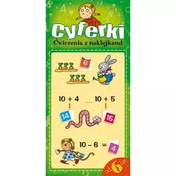 CYFERKI. ĆWICZENIA Z NAKLEJKAMI 6+ Podgórska Anna