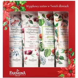 KREM DO RĄK OCHRONNY 50ML + NAWILŻAJĄCY 50ML + REGENERUJĄCY 50ML + ODŻYWCZY 50ML ZESTAW FARMONA