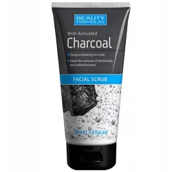 PEELING DO TWARZY GŁĘBOKO OCZYSZCZAJĄCY BEAUTY FORMULAS CHARCOAL 150ML