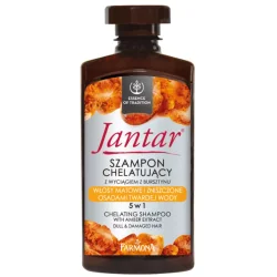 SZAMPON CHELATUJĄCY Z WYCIĄGIEM Z BURSZTYNU 5W1 330ML JANTAR