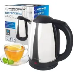 CZAJNIK BEZPRZEWODOWY ESPERANZA ARNO 1.8 L 1500W STAL NIERDZEWNA