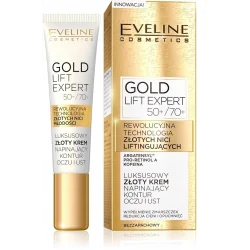 LUKSUSOWY ZŁOTY KREM NAPINAJĄCY KONTUR OCZU I UST 15ML GOLD LIFT EXPERT 50+ 70+