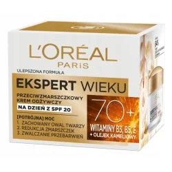 LOREAL PARIS PRZECIWZMARSZCZKOWY KREM ODŻYWCZY NA DZIEŃ SPF 20 70+ EKSPERT WIEKU 50ML