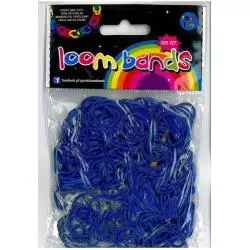 GUMKI LOOM BANDS GRANATOWE 300 SZT + SZYDEŁKO + ZAPINKI - Stnux