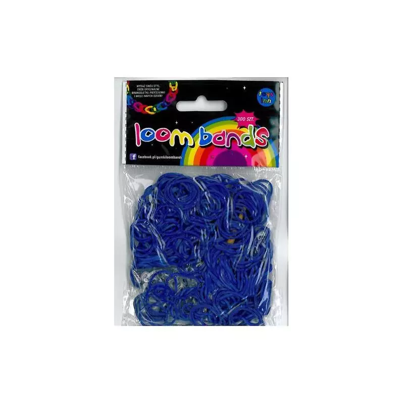 GUMKI LOOM BANDS GRANATOWE 300 SZT + SZYDEŁKO + ZAPINKI - Stnux