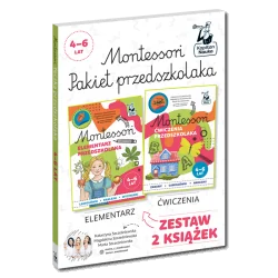 MONTESSORI. PAKIET PRZEDSZKOLAKA: ELEMENTARZ + ĆWICZENIA KAPITAN NAUKA 4-6 LAT