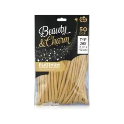 BALONY DO TWORZENIA FIGUREK GODAN PLATYNOWO-ZŁOTE 50 SZT.