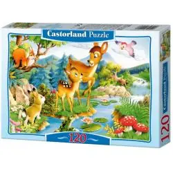 PUZZLE 120 ELEMENTÓW MAŁY BAMBI CASTORLAND 6+