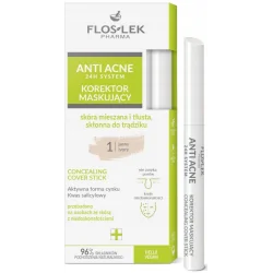FLOSLEK ANTI ACNE PUNKTOWY KOREKTOR MASKUJĄCY JASNY