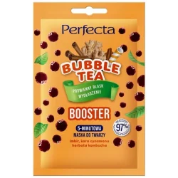 5-MINUTOWA MASKA DO TWARZY IMBIR KORA CYNAMONU HERBATA KOMBUCHA PERFECTA BUBBLE TEA BOOSTER