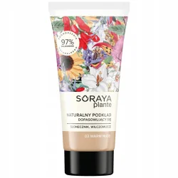 SORAYA PLANTE NATURALNY PODKŁAD PIELĘGNUJĄCY DO TWARZY WARM NUDE 03 30ML